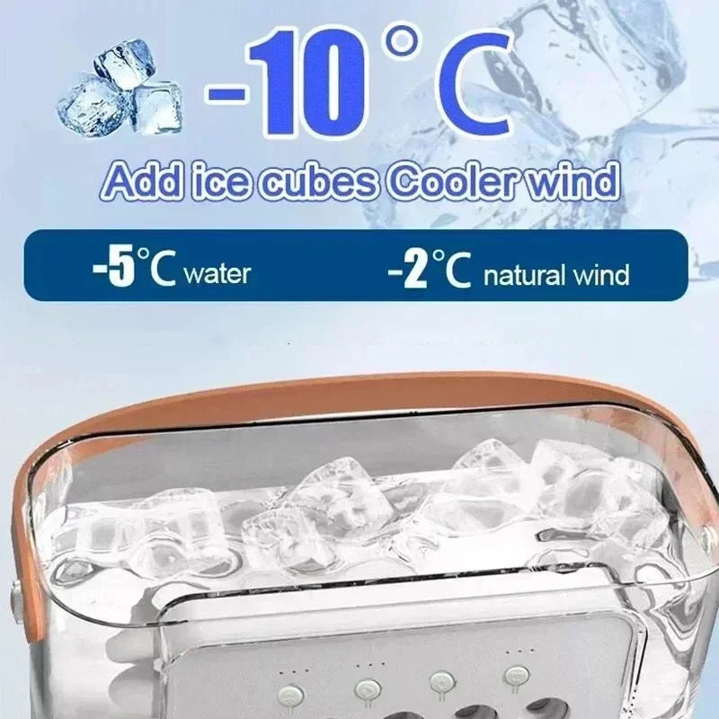 Portable Fan Air Conditioners USB Electric Fan Air Cooler LED Night Light Water Mist Fun 3 in 1 Air Humidifier for Home